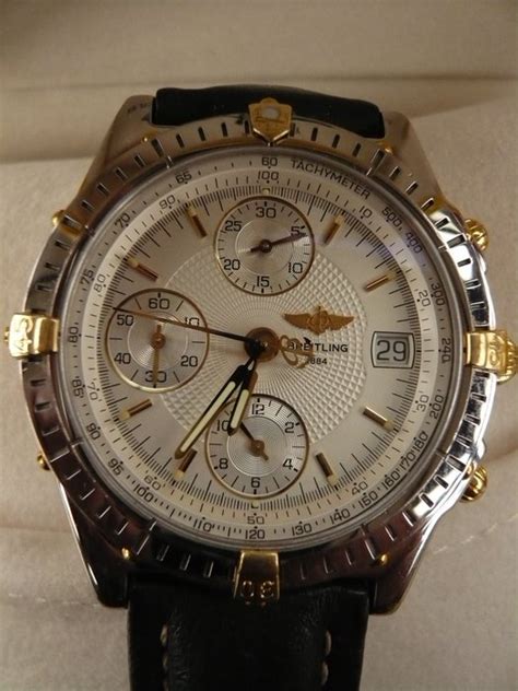 breitling 1884 silver japan movt|breitling chrono matic.